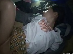Drunk schoolgirl gets fucked in the backseat of a car