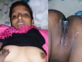 Indian girl takes creampie in her pussy